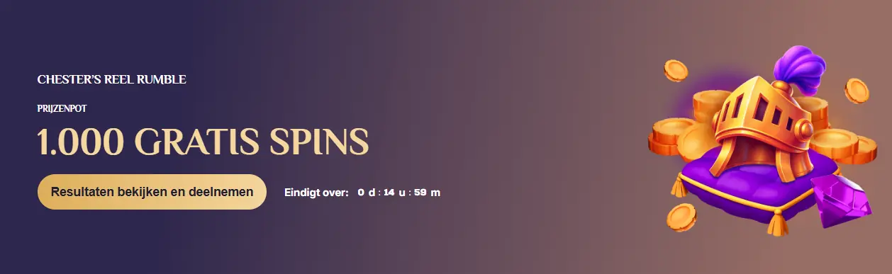 Toernooien met free spins bij Spinchester